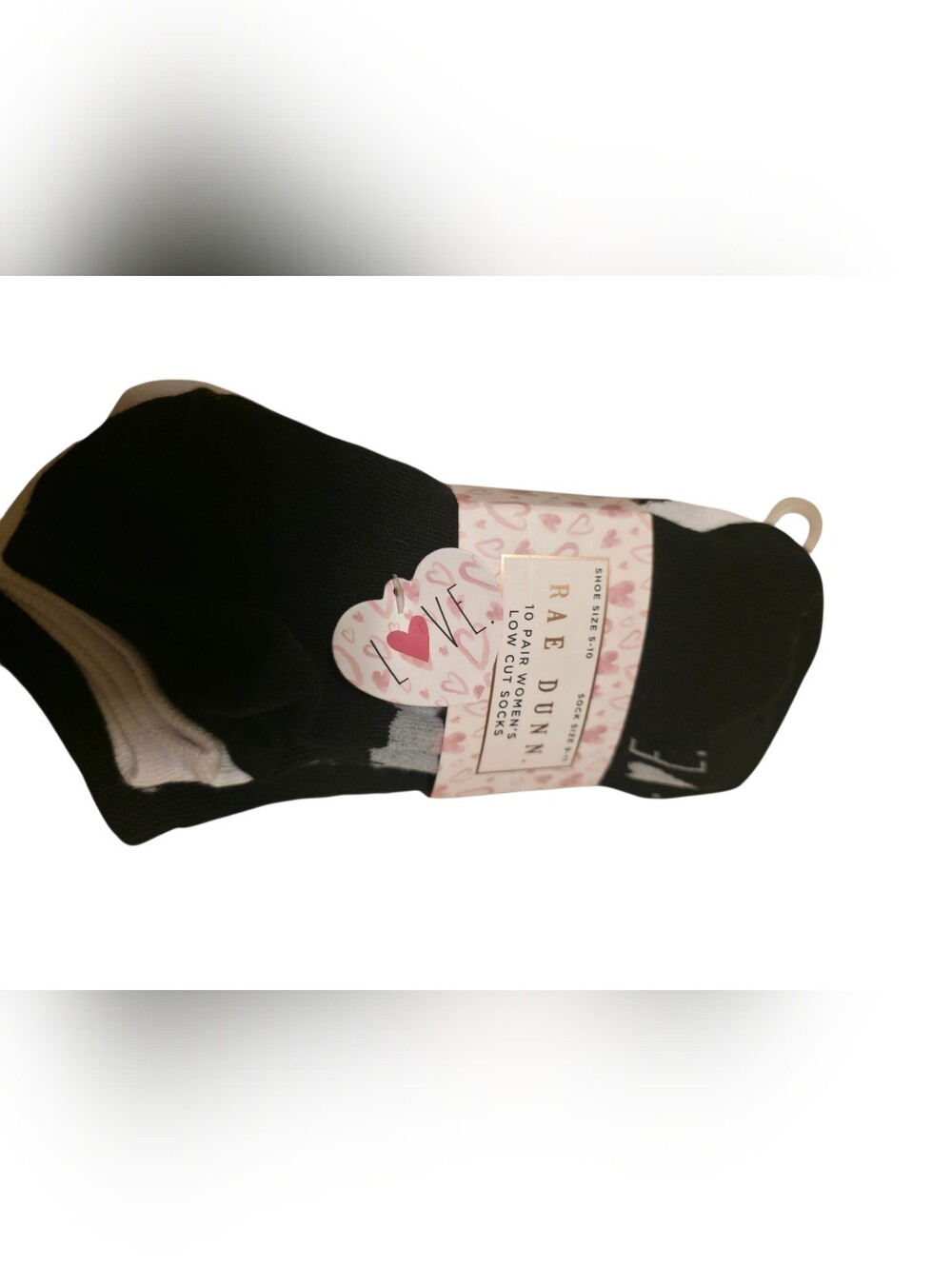 Rae Dunn Womens Crew Socks Pack 10 Pair